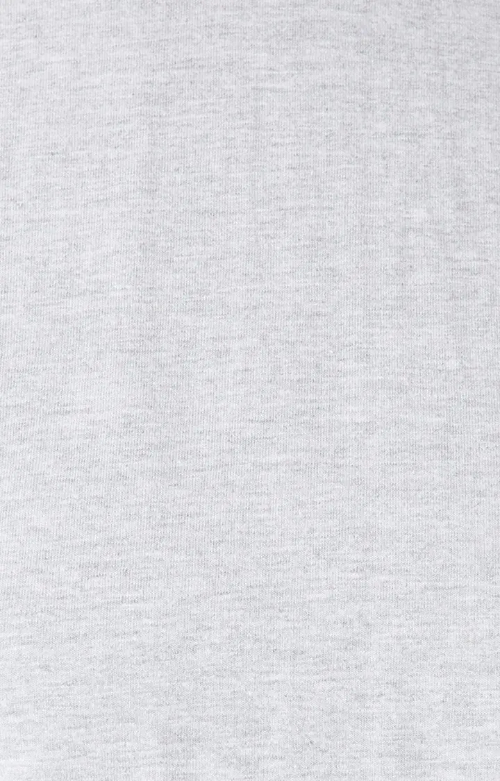 MISS CHASE | Women's Grey Melange Crop T-Shirt 4