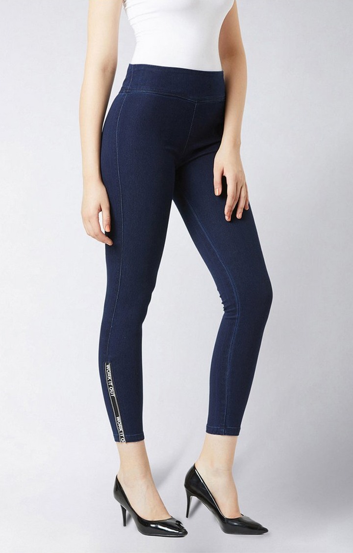 MISS CHASE | Women's Blue  Jeggings