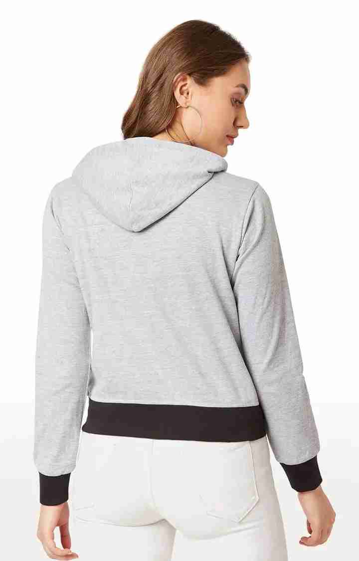 Women's Grey Others MelangeCasualwear Hoodies