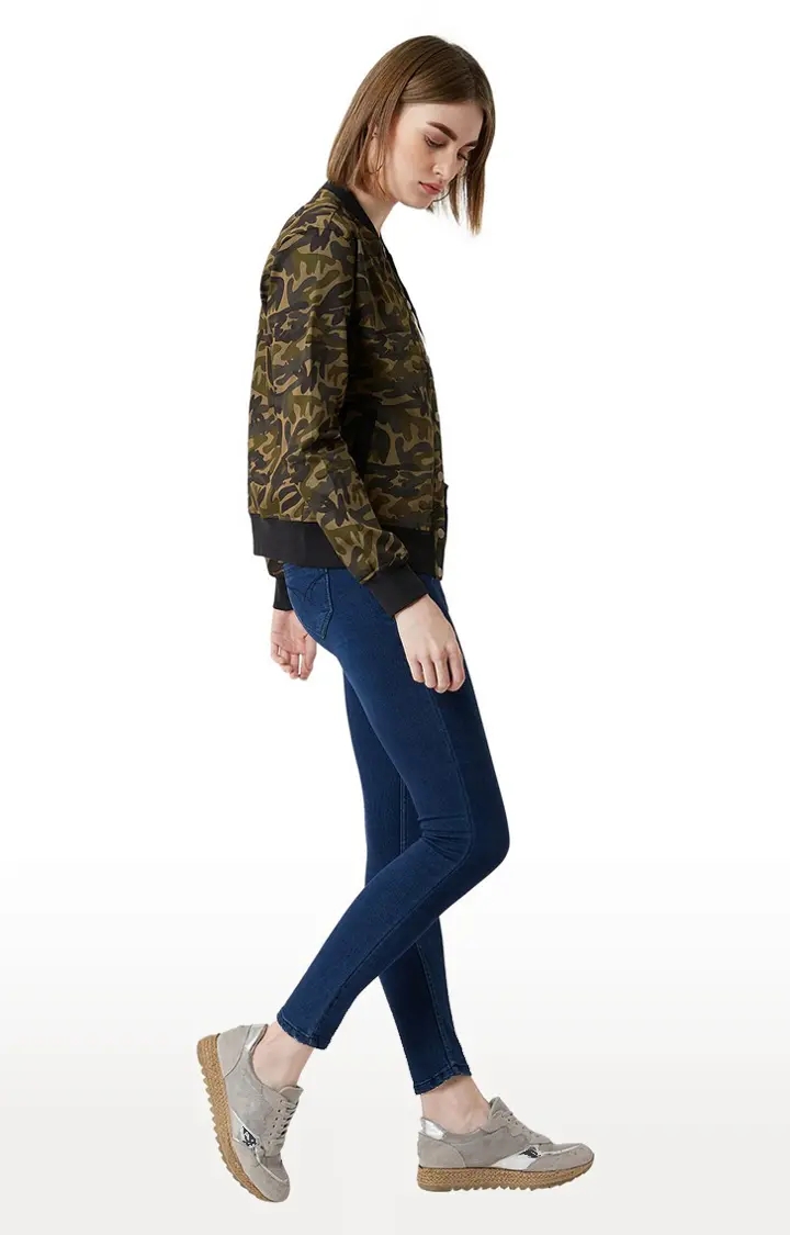 Women's Multi Cotton CamouflageCasualwear Western Jackets