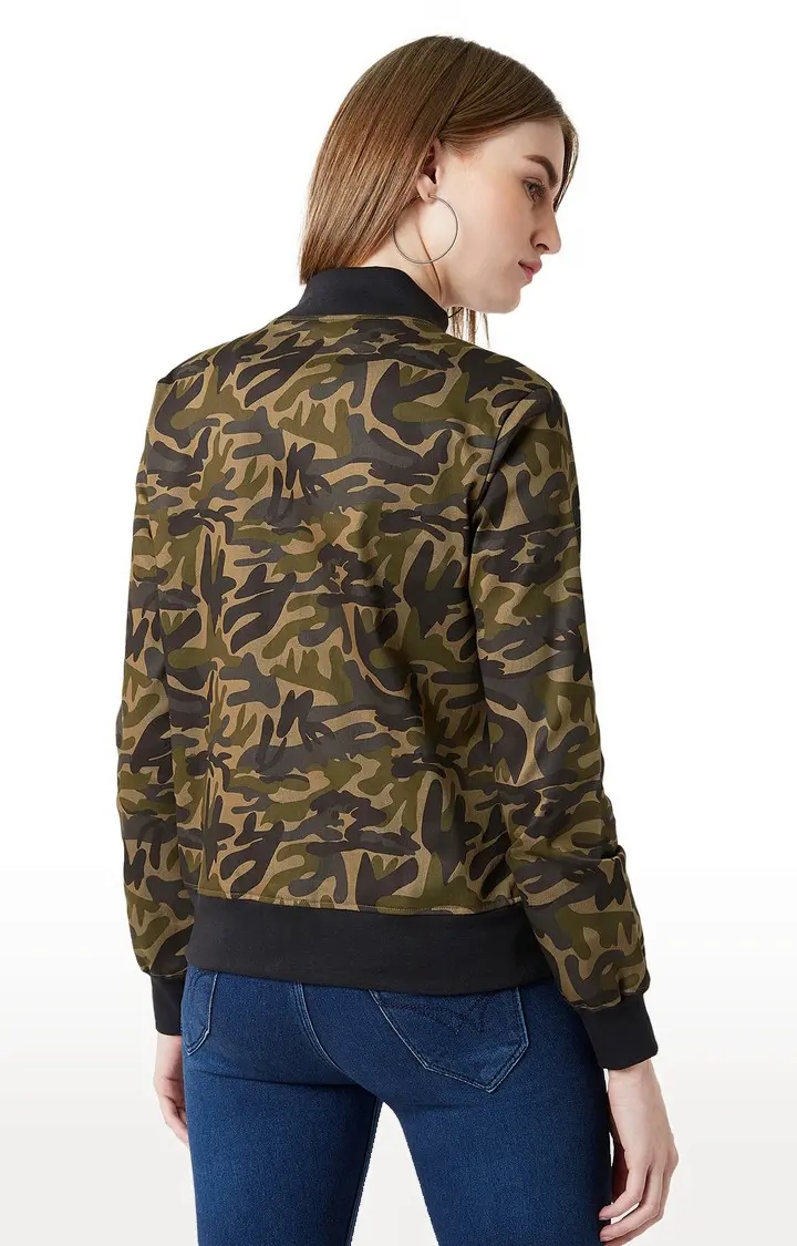 Women's Multi Cotton CamouflageCasualwear Western Jackets