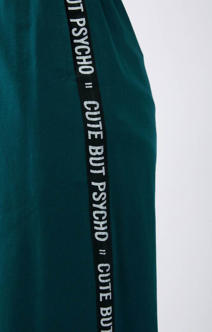 Women's Green Cotton Pyjama