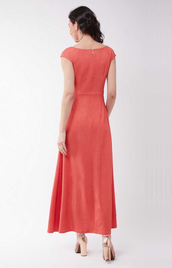 Women's Pink Polyester  Dresses
