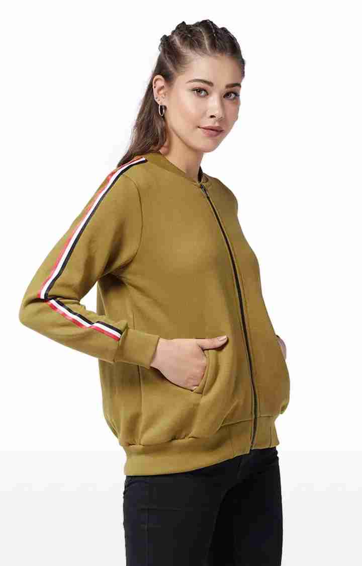 Women's Green Polycotton SolidCasualwear Western Jackets