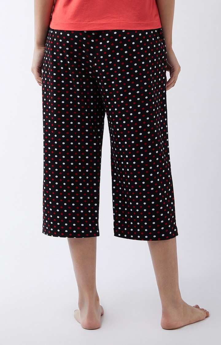 Women's Black  Capris