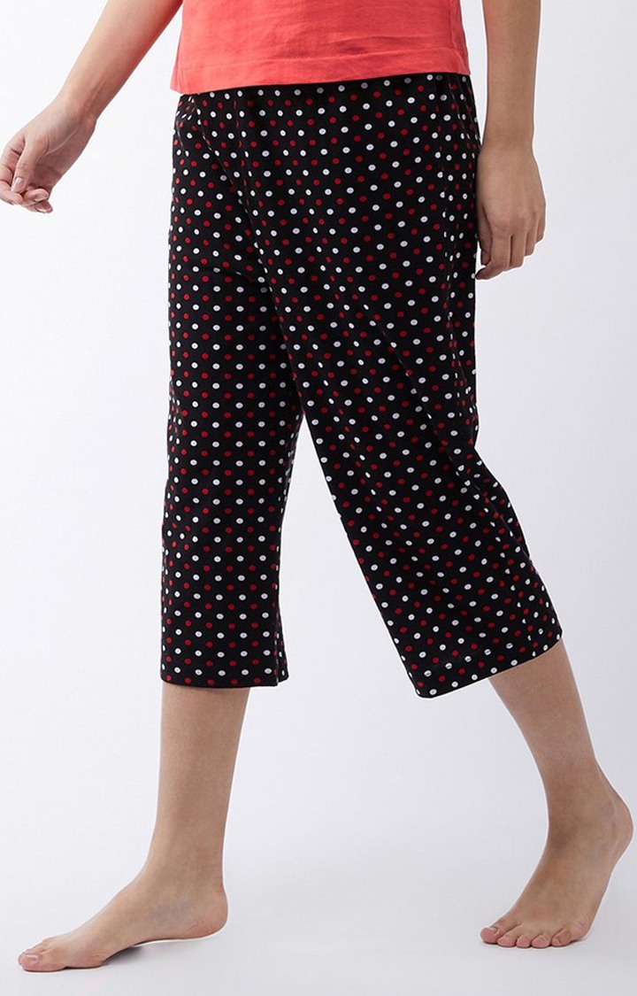 Women's Black  Capris