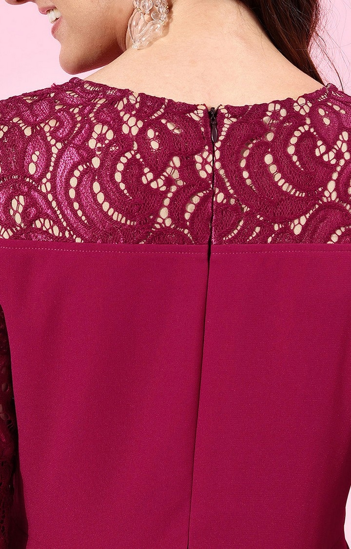 Women's Pink Georgette  Dresses