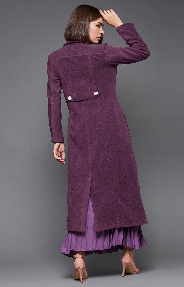 Women's Purple Polyester  Western Jackets