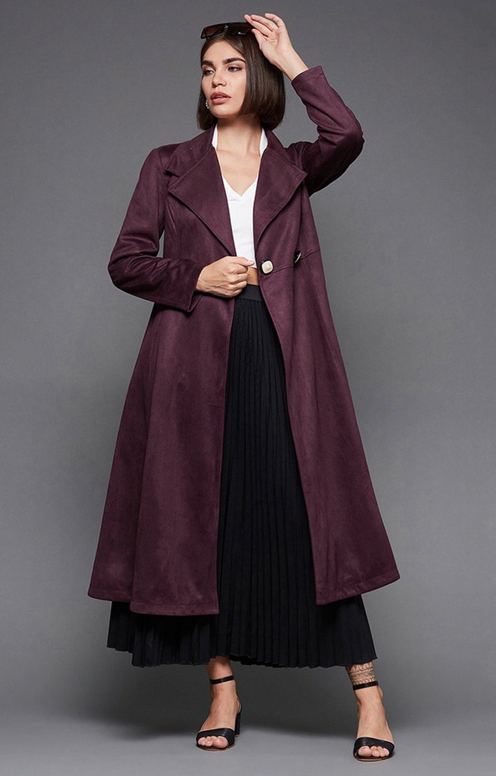 Women's Red Polyester  Western Jackets