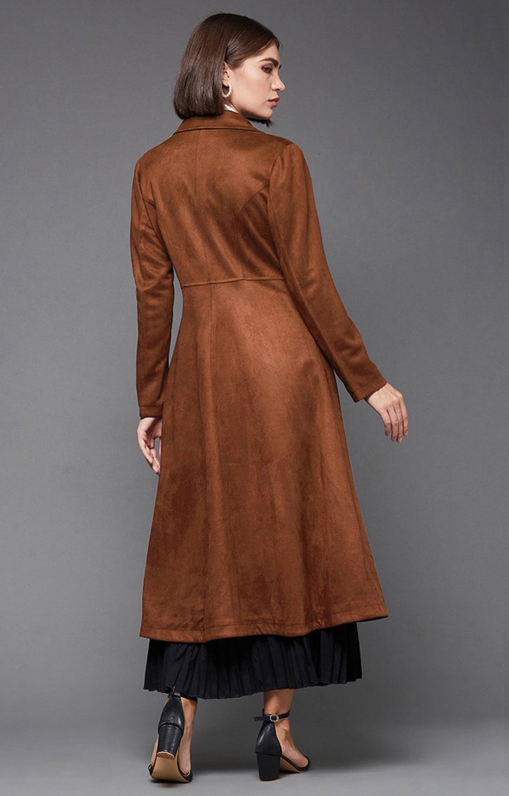 Women's Orange Polyester  Western Jackets