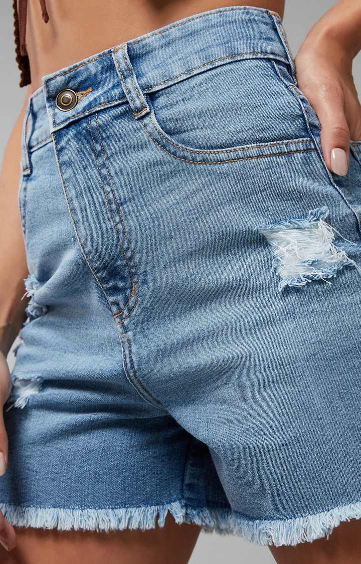 Women's Blue  Shorts