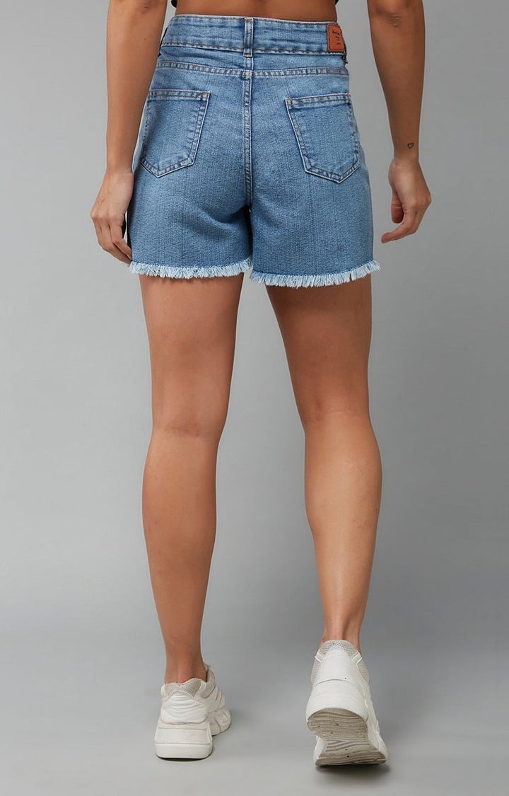 Women's Blue  Shorts