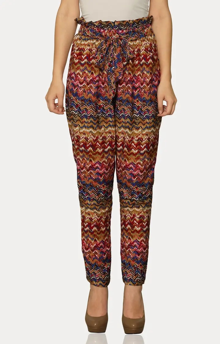 MISS CHASE | Women's Multi Printed Casual Pants