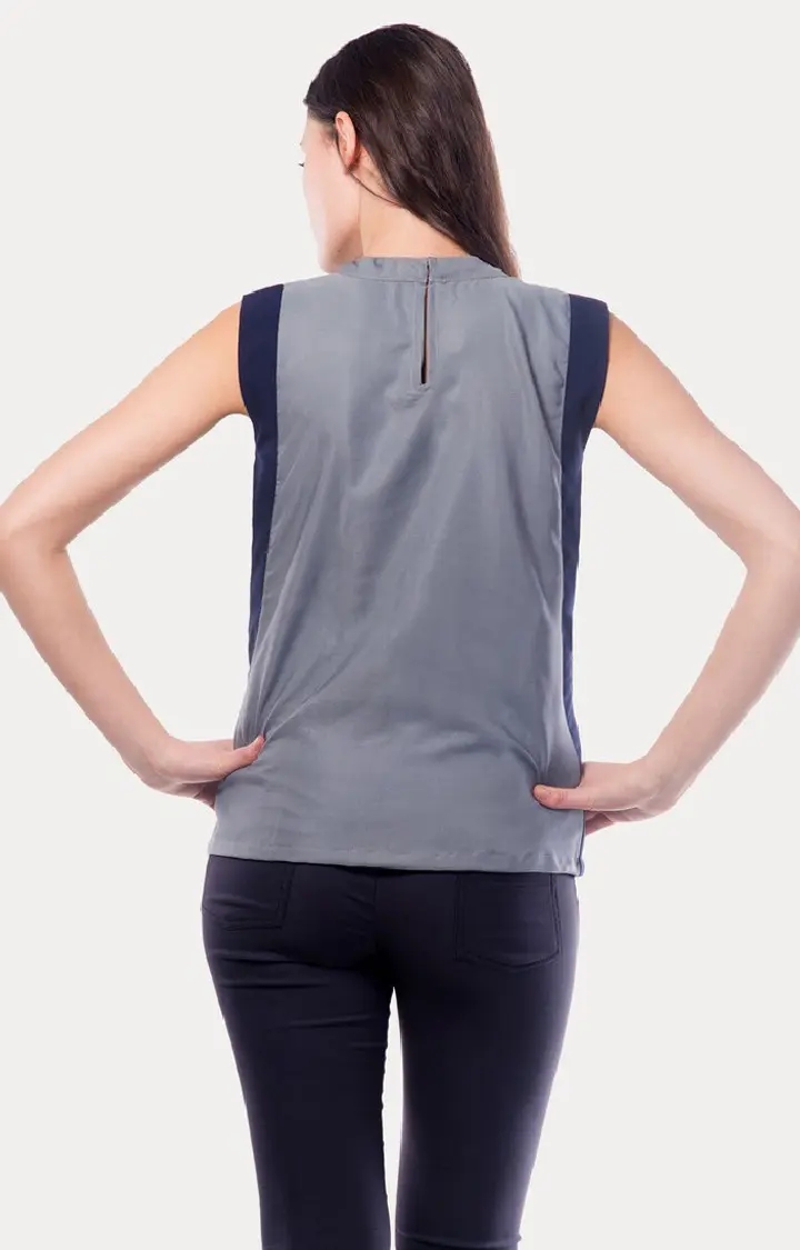 MISS CHASE | Women's Grey Solid Tops 3