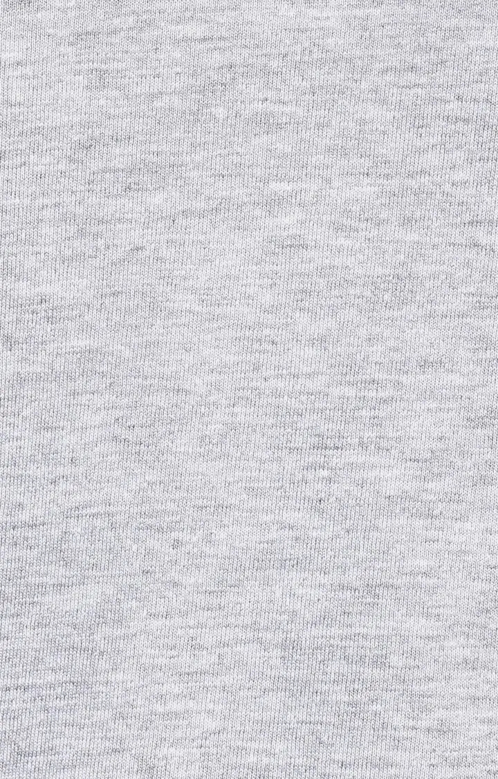 Women's Grey Viscose MelangeCasualwear Regular T-Shirts