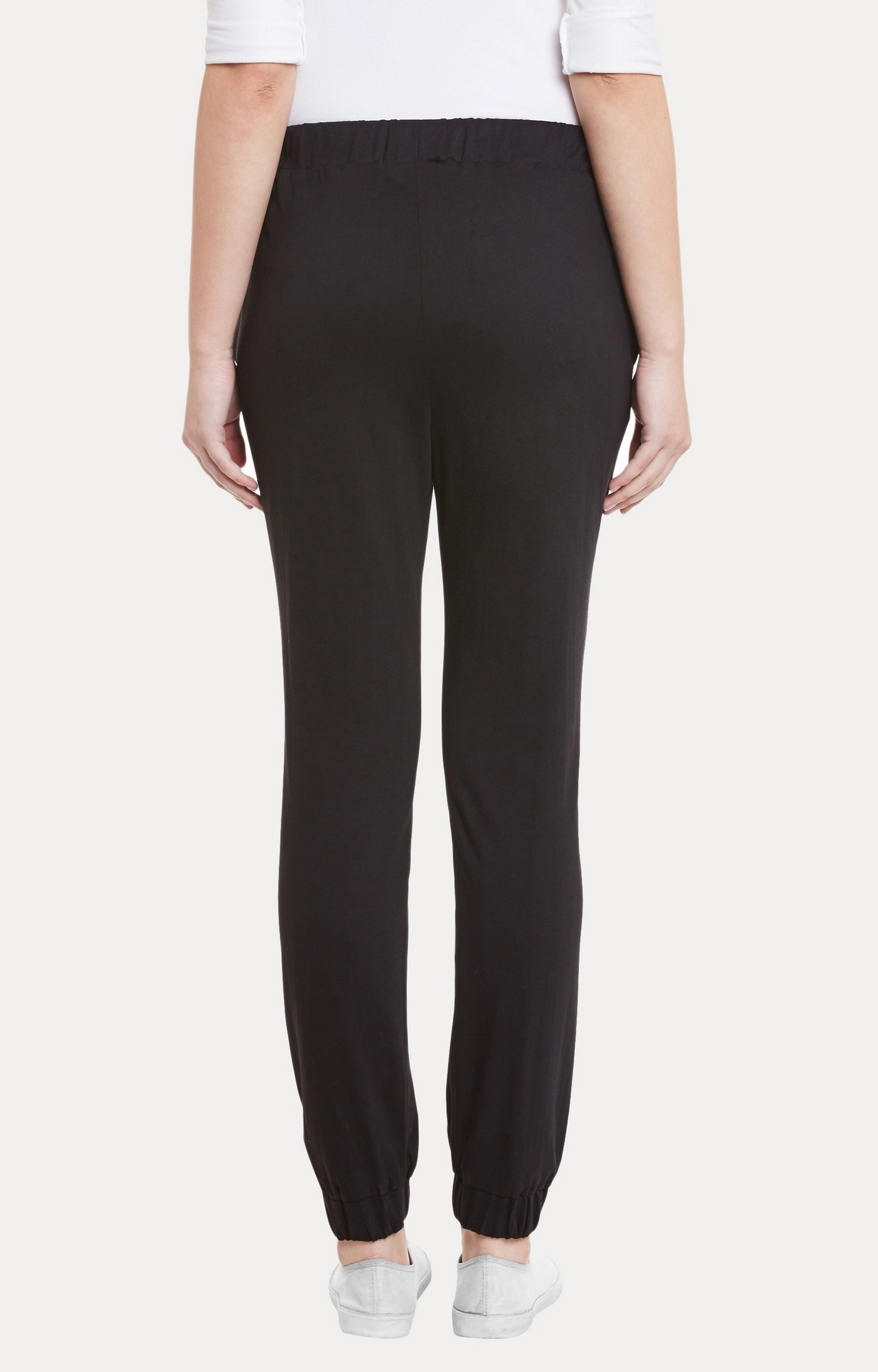 Women's Black Solid Casual Joggers