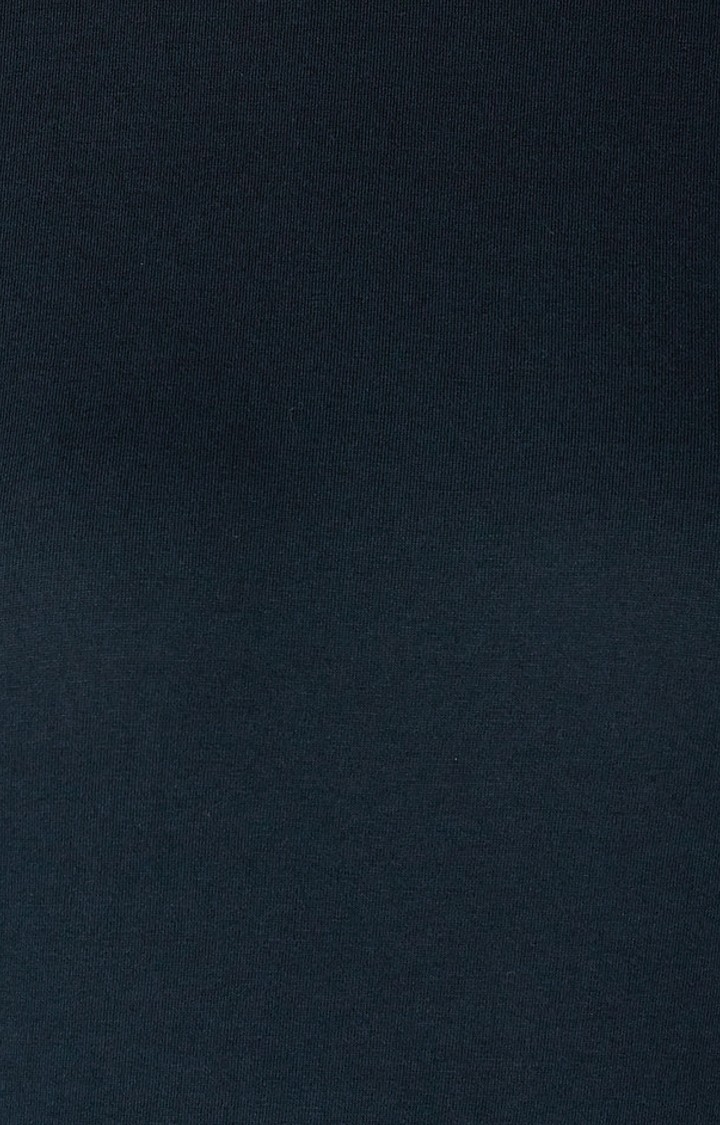 Women's Blue Cotton SolidCasualwear Shift Dress