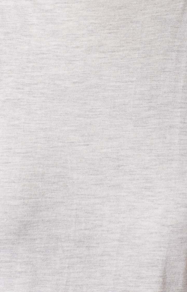 Women's Grey Cotton MelangeCasualwear Shift Dress