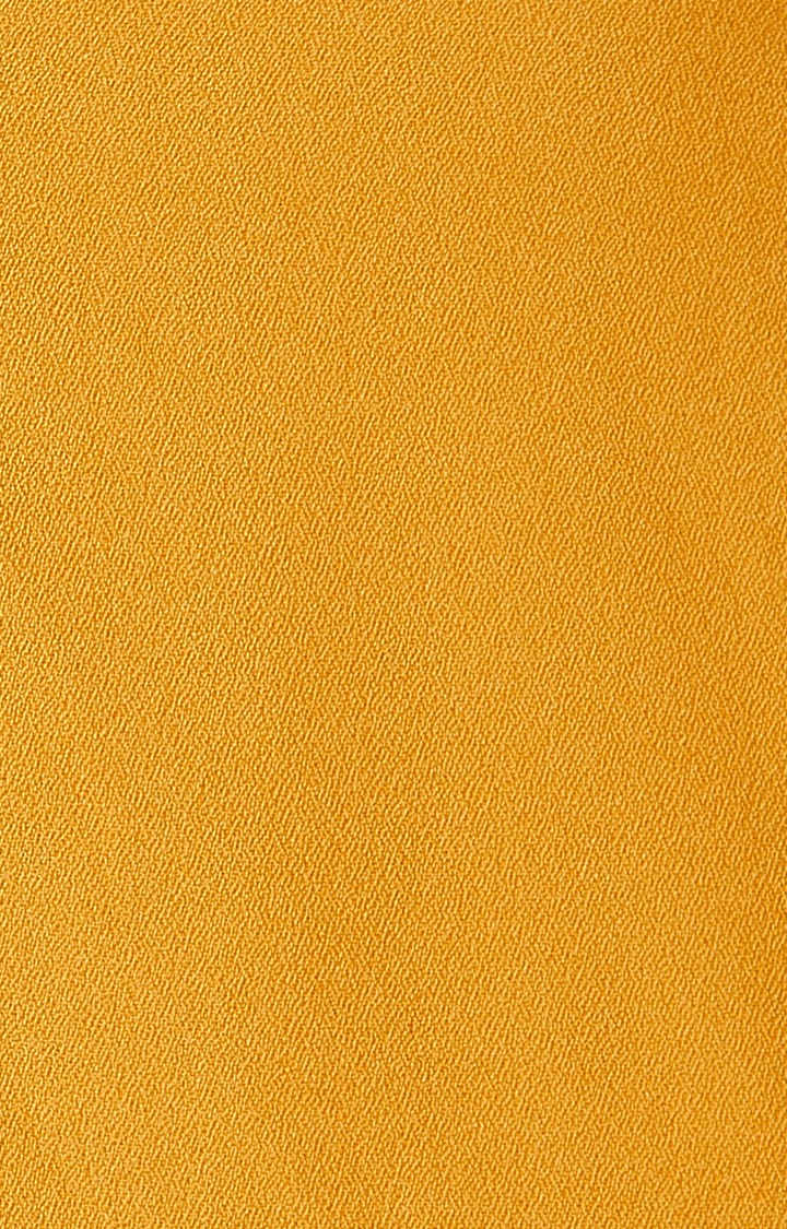 Women's Yellow Solid Culottes