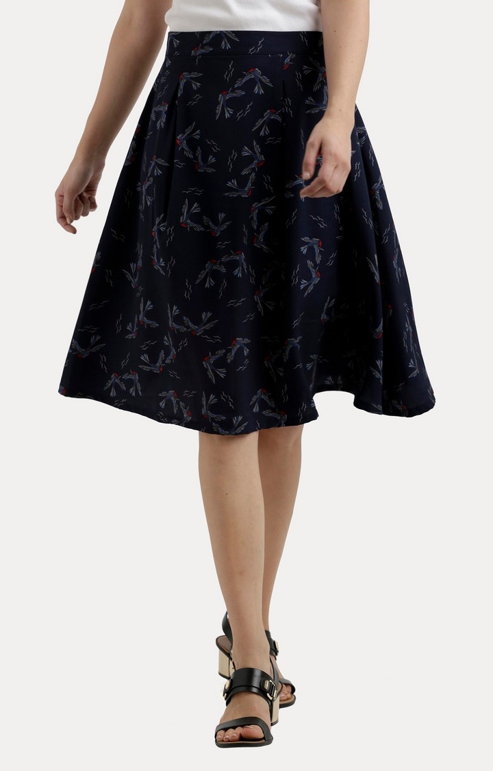 MISS CHASE | Women's Multi Printed Flared Skirt