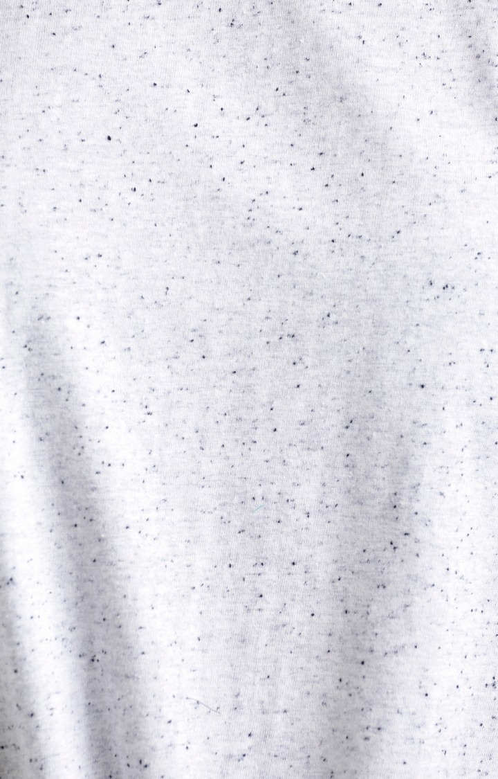 Women's Grey Cotton MelangeCasualwear Regular T-Shirts
