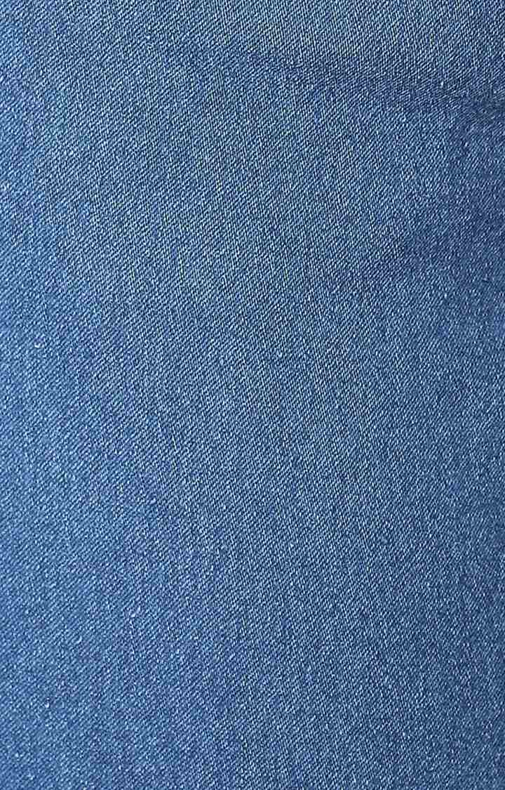 Women's Blue Ripped Ripped Jeans