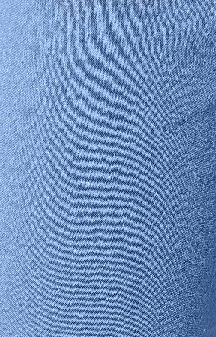 Women's Blue Solid Skinny Jeans