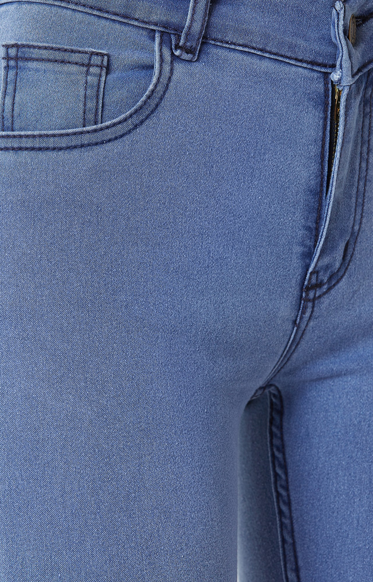 Women's Blue Solid Skinny Jeans