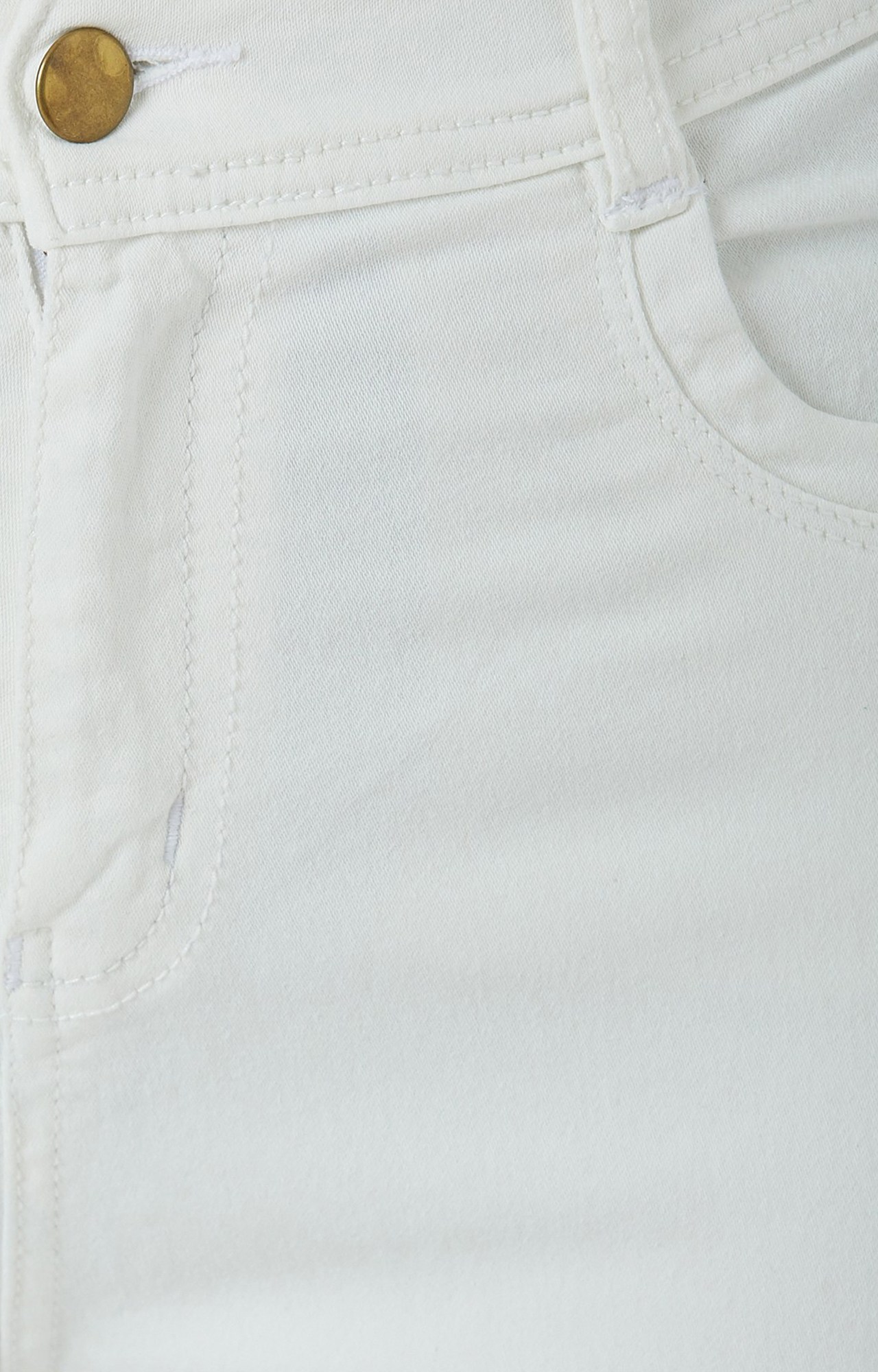 Women's White Solid Slim Jeans