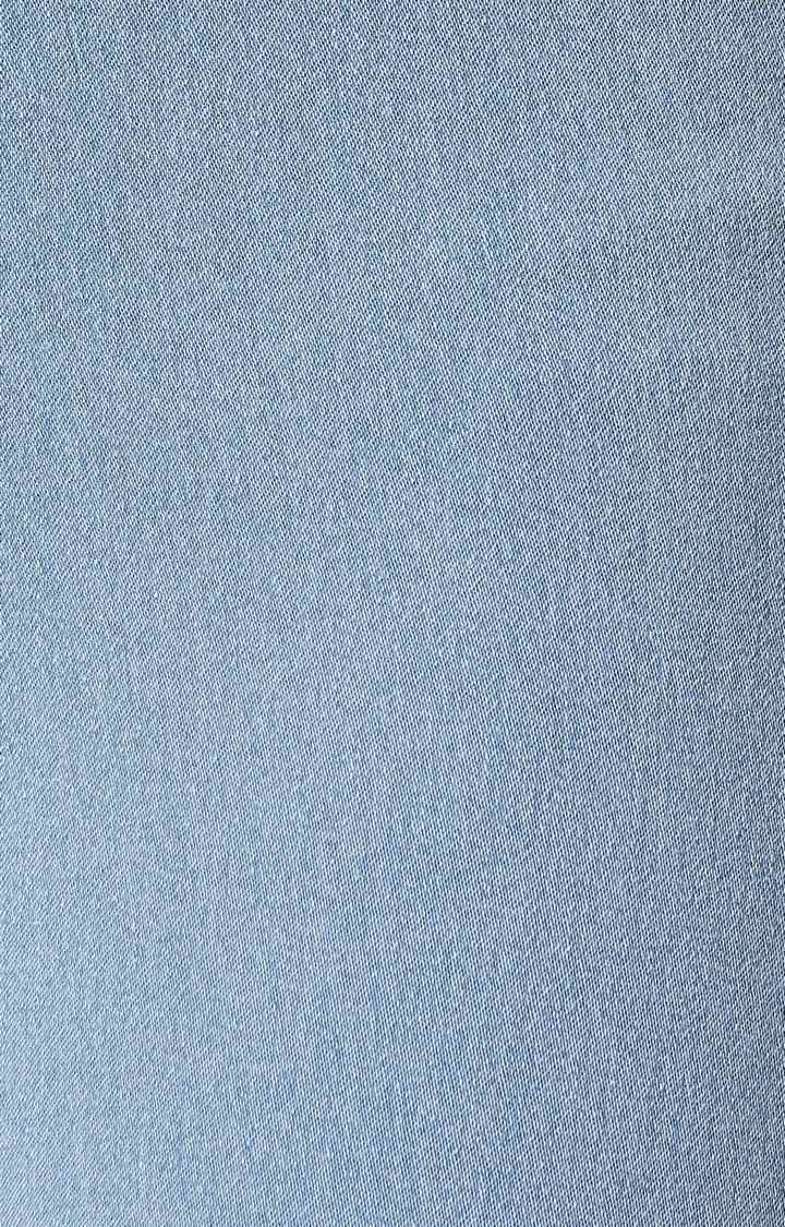 Women's Blue Solid Skinny Jeans