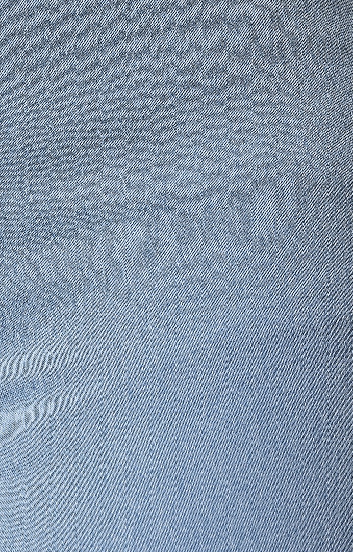 Women's Blue Solid Skinny Jeans