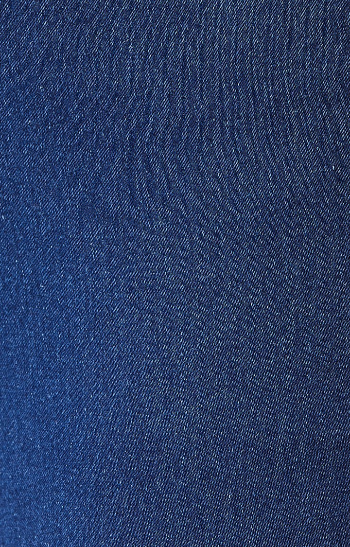 Women's Blue Solid Skinny Jeans