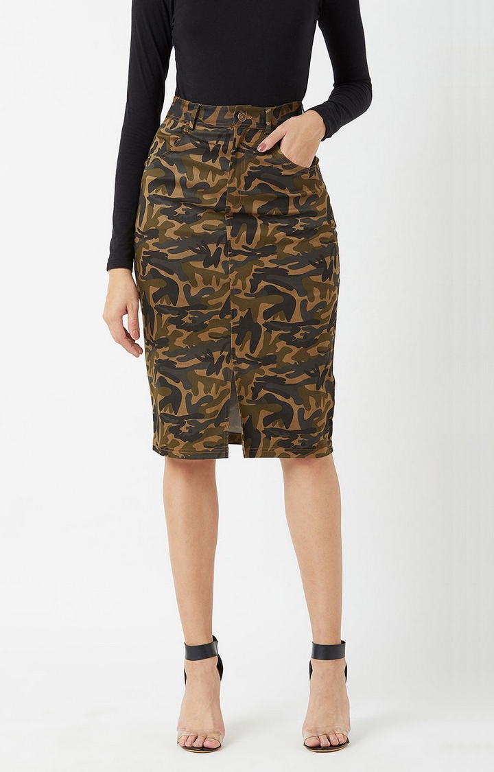 Women's Multi  Pleated Skirt