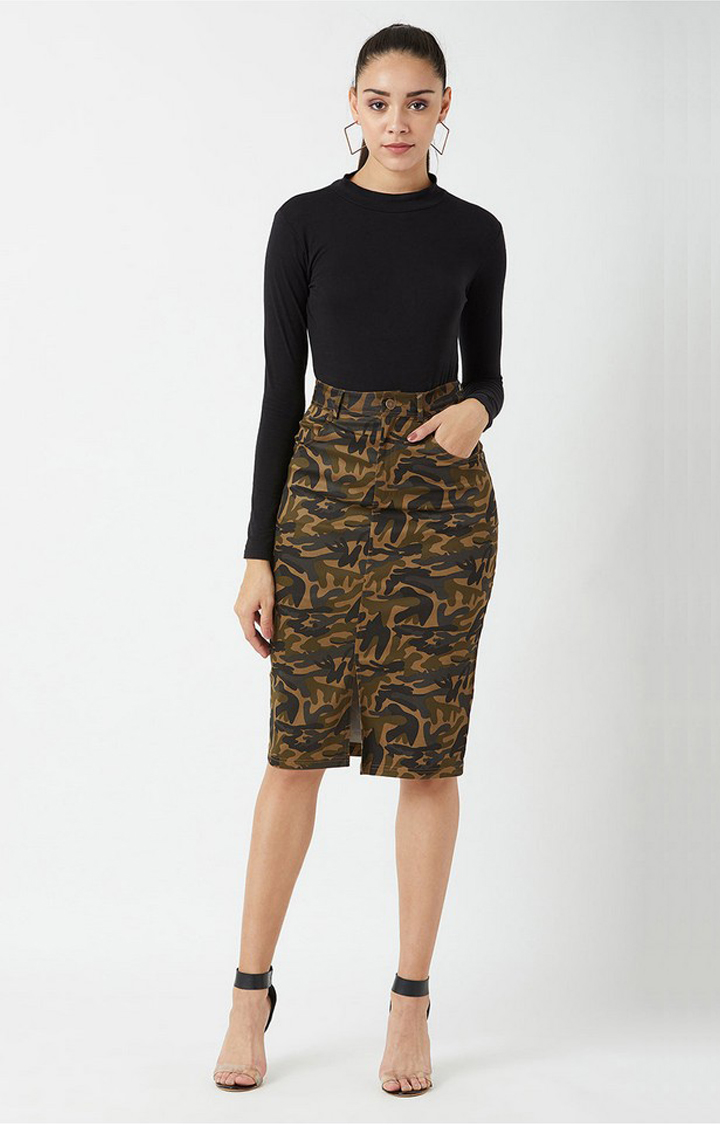 Women's Multi  Pleated Skirt