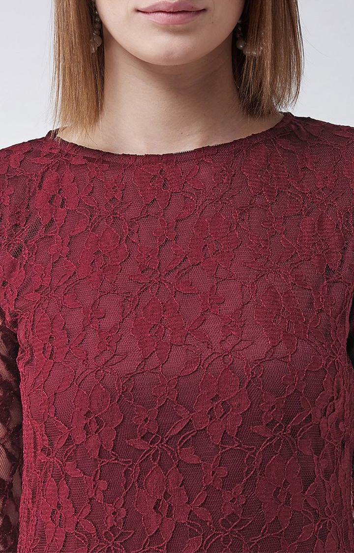 Women's Red Lace  Dresses