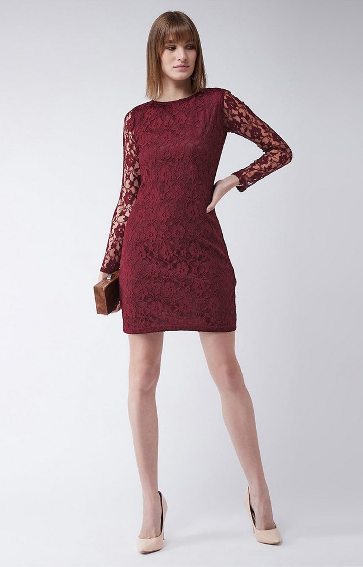 Women's Red Lace  Dresses