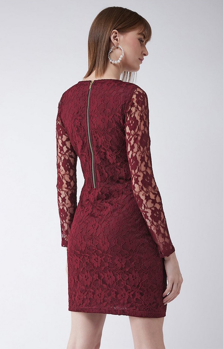 Women's Red Lace  Dresses