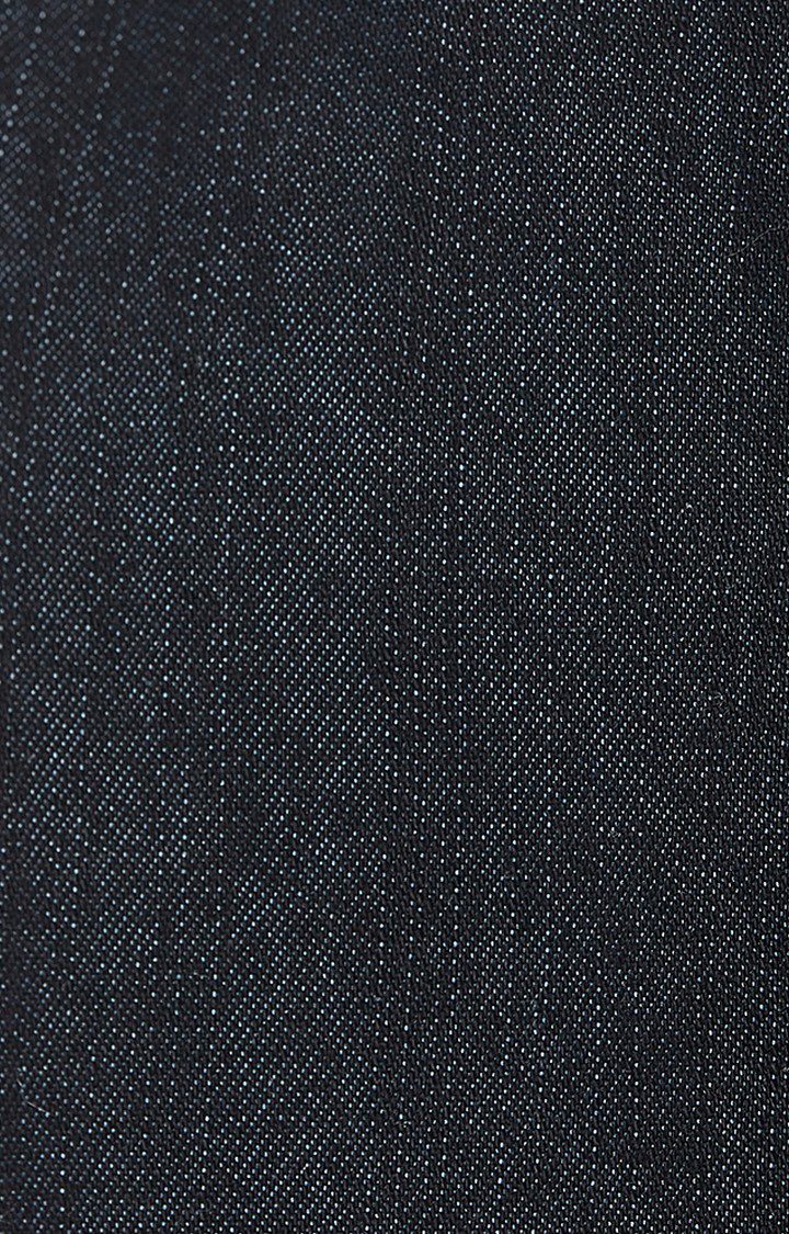 Women's Black Denim SolidCasualwear Dungarees