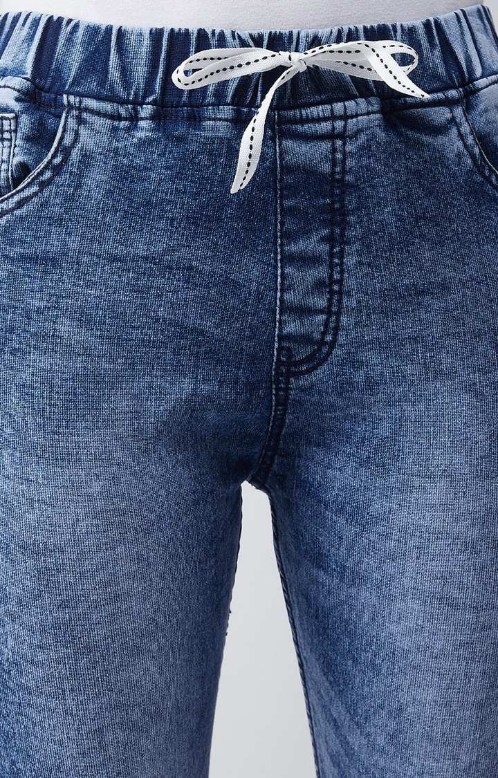 Women's Blue  Joggers Jeans