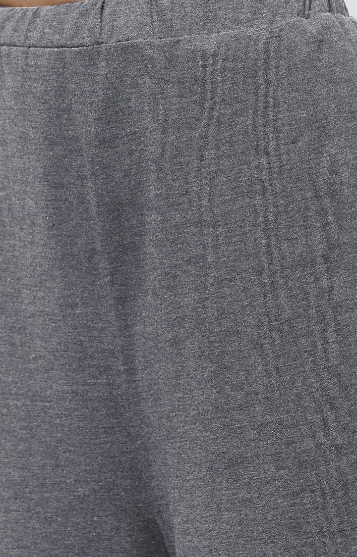 Women's Grey Cotton Sleep Shirts