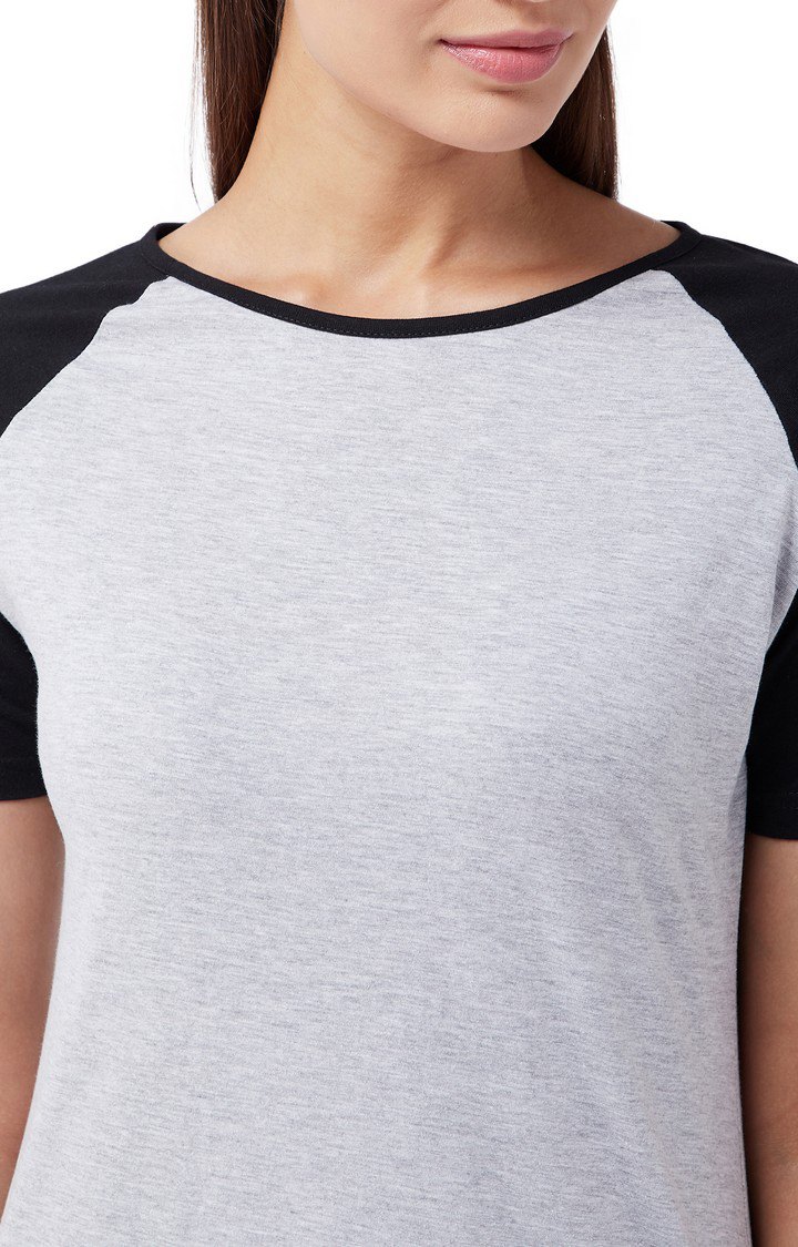 MISS CHASE | Women's Gray Cotton Night Dresses 4
