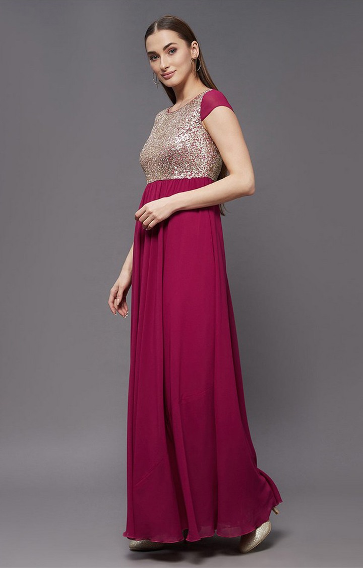 Women's Pink Georgette  Dresses