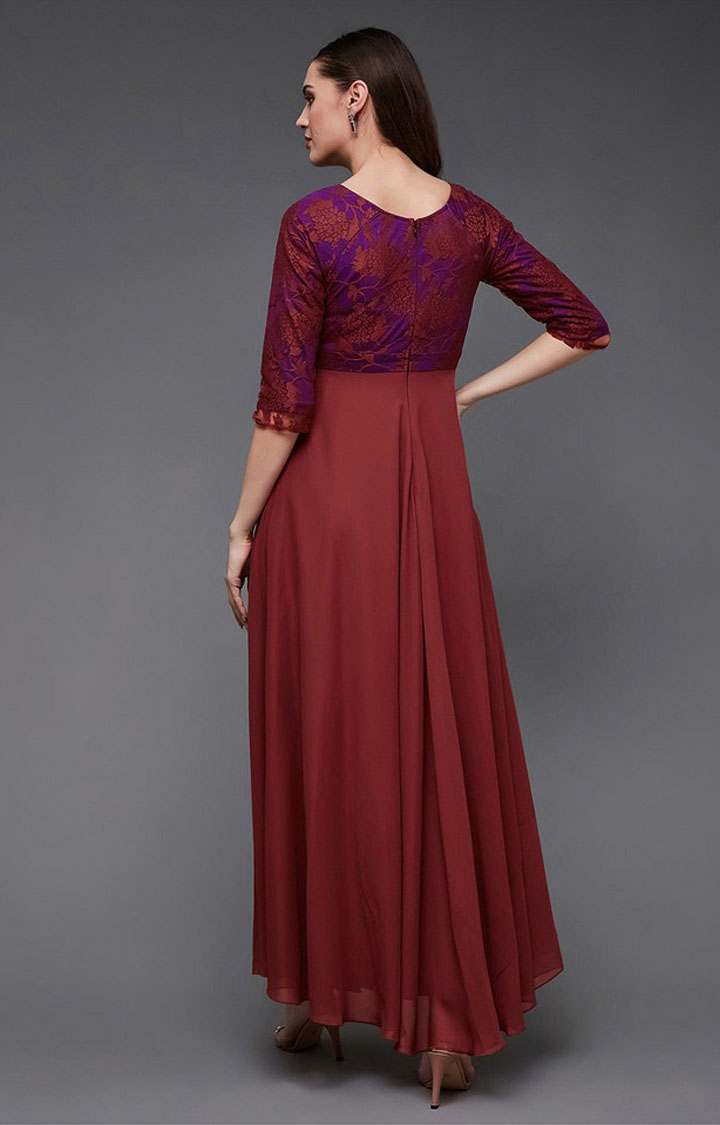 Women's Red Georgette  Dresses