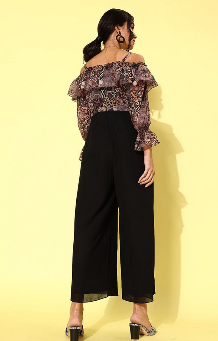 Women's Multi Polyester  Jumpsuits
