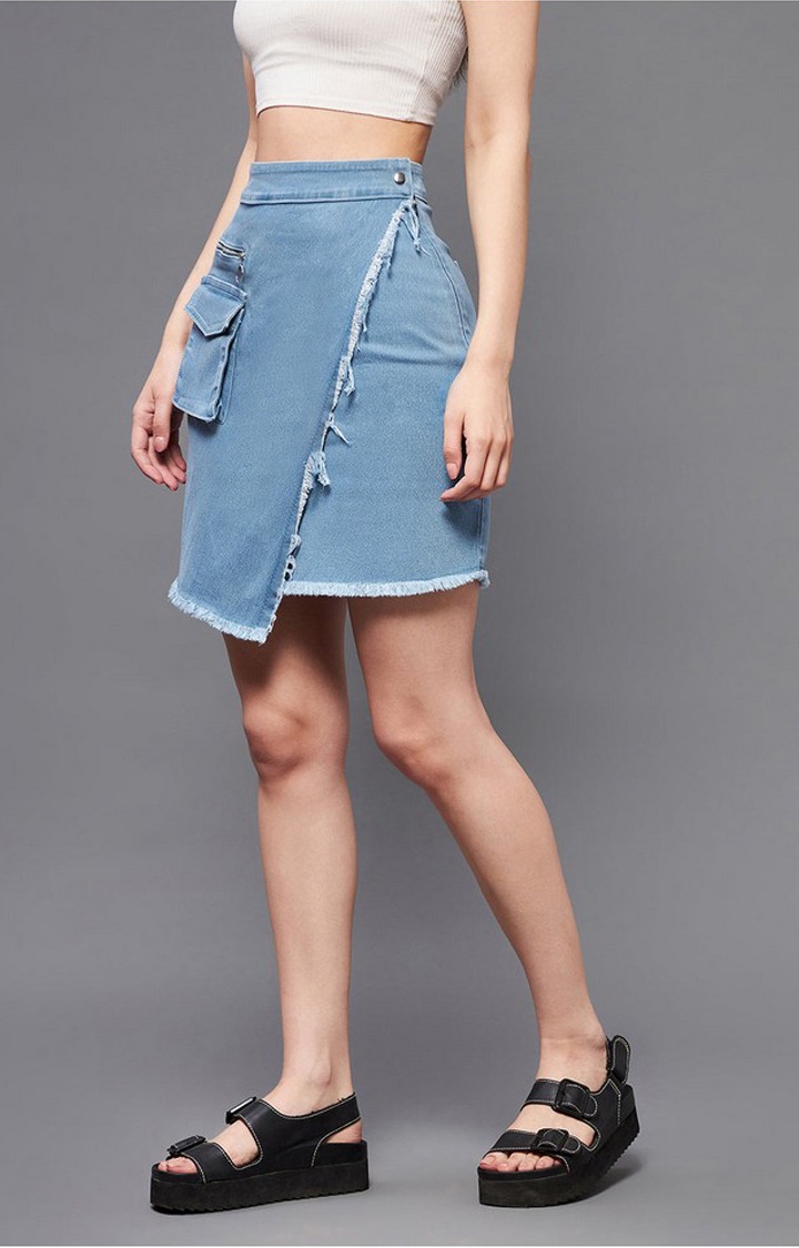 Women's Blue  Skirts