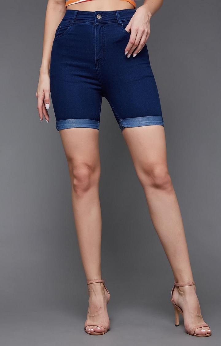 Women's Blue  Shorts