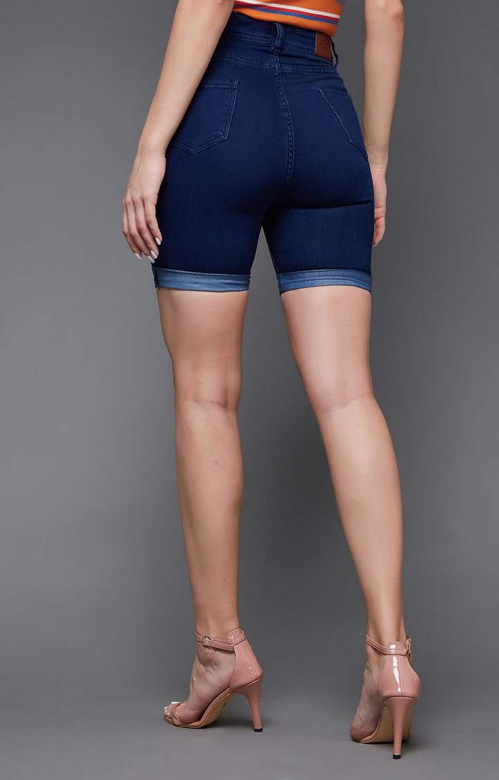 Women's Blue  Shorts
