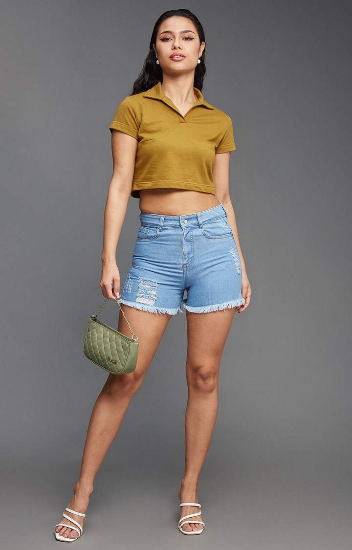 Women's Blue  Shorts