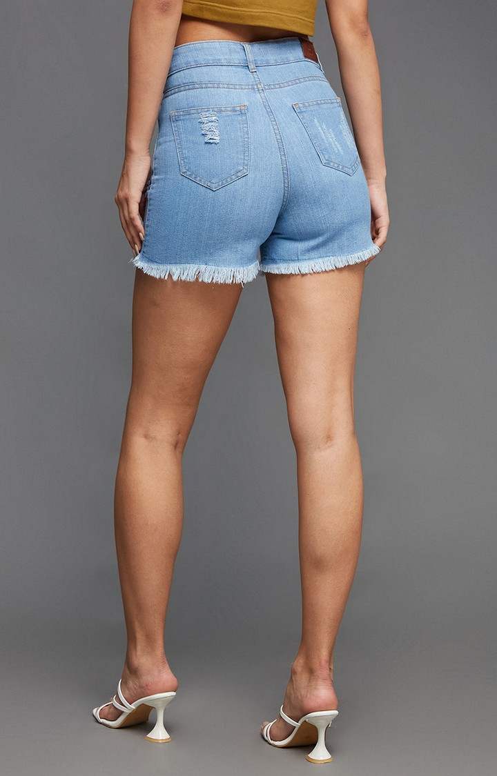 Women's Blue  Shorts
