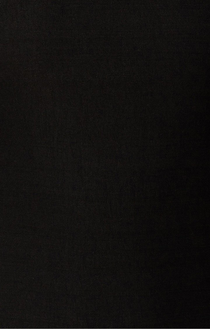 Women's Black Polyester SolidEveningwear Sheath Dress